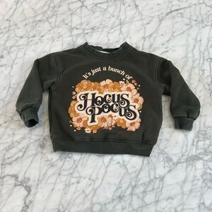 MINIMALIST FOLK CO Sweatshirt Hocus Pocus Sz 1-2Y